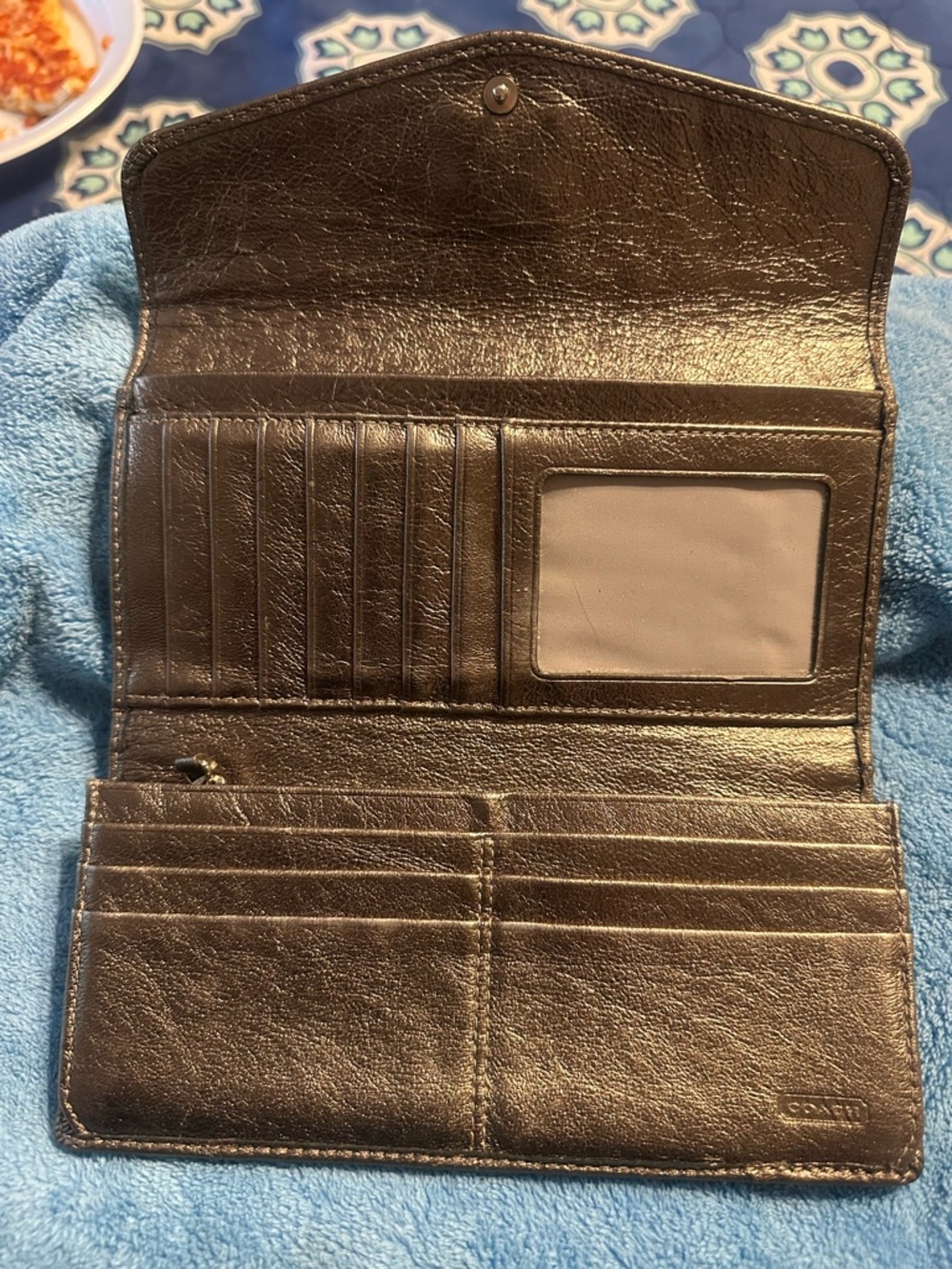 Coach Metallic Madison carriage wallet - Picture 4 of 10